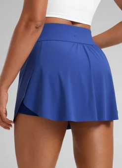 A Line High Rise Pocket Side Slit Skirt 14.5''