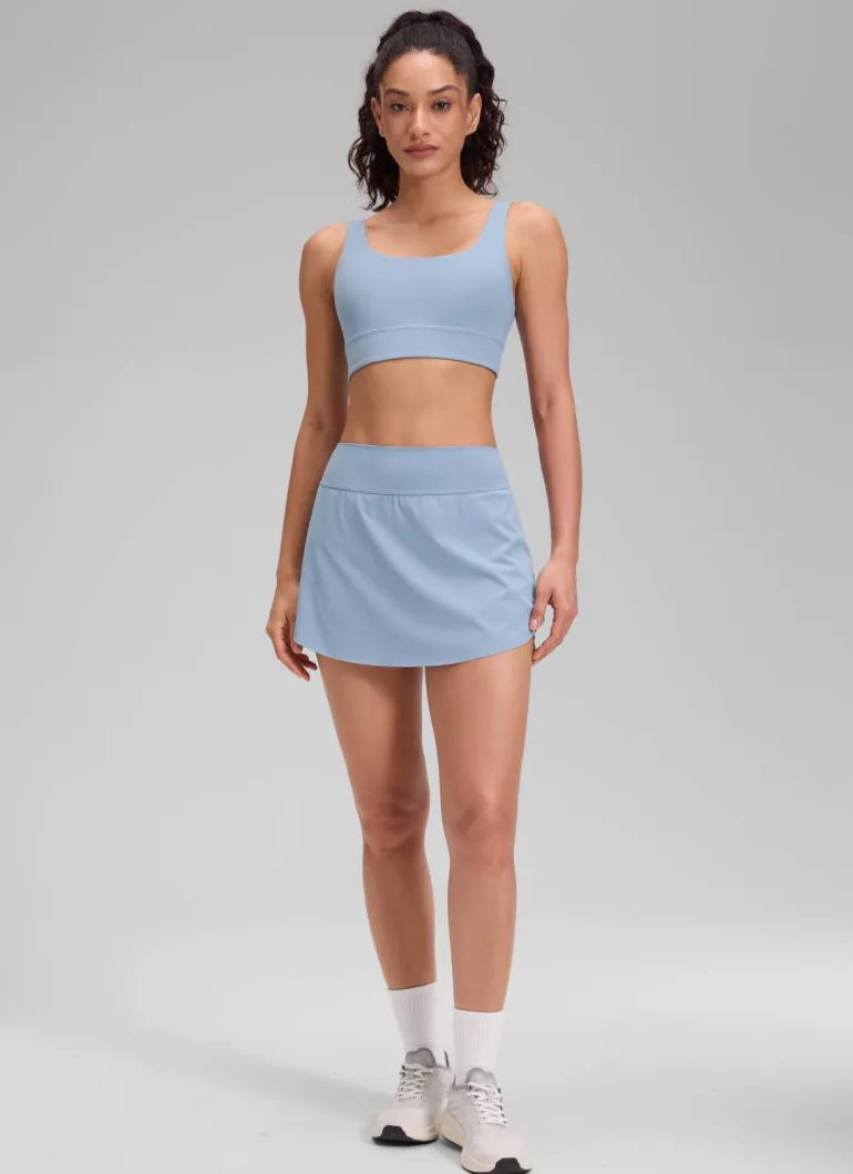A Line High Rise Pocket Side Slit Skirt 14.5''
