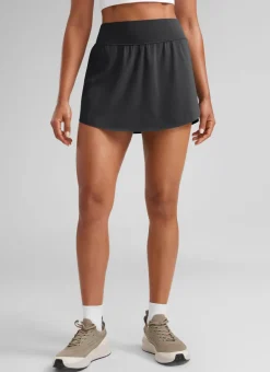 A Line High Rise Pocket Side Slit Skirt 14.5''