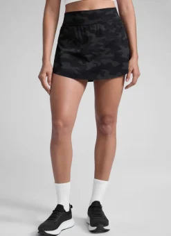 A Line High Rise Pocket Side Slit Skirt 14.5''