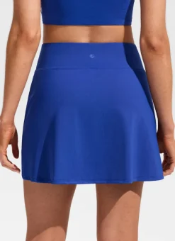 A Line Side Split Built in Brief Swim Skirt