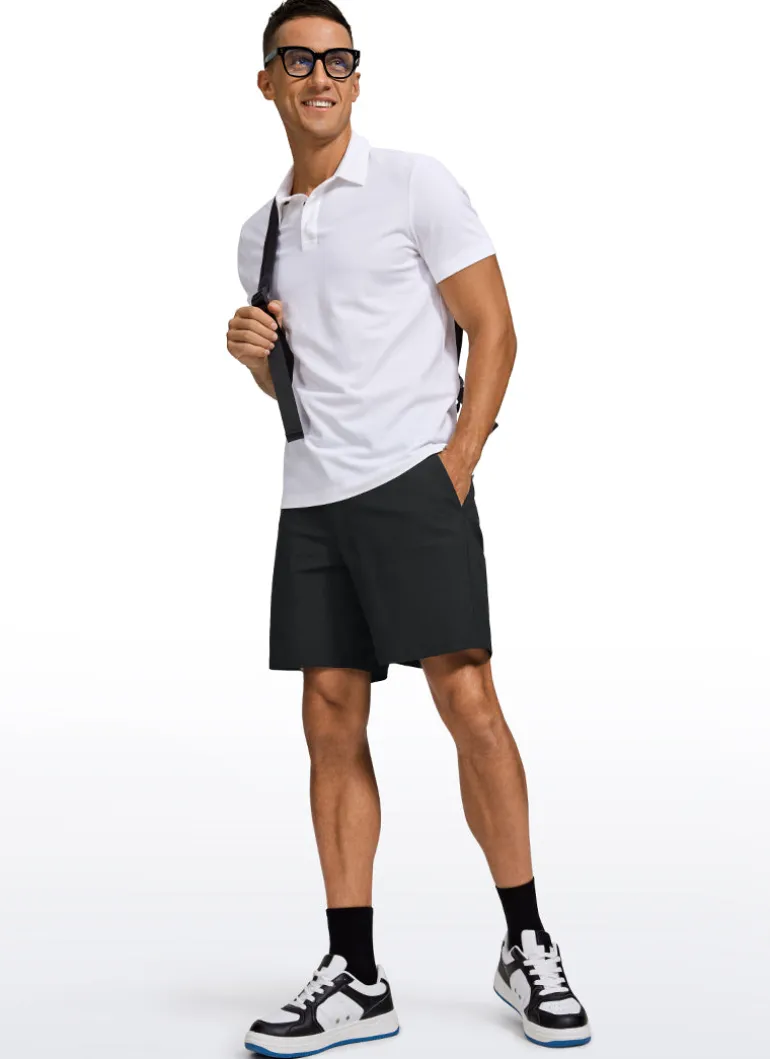 All-Day Comfy Golf Shorts with Pockets 7''