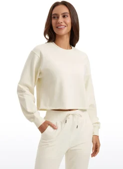 Amenity Double Raw Hem Sweatshirt
