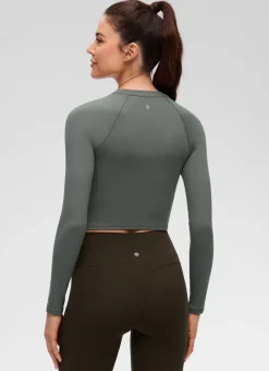 Brushed Feeling Crew Neck Raglan Long Sleeve
