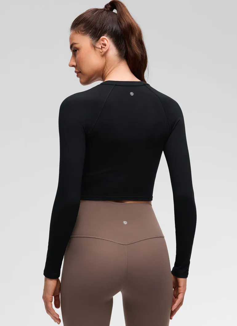 Brushed Feeling Crew Neck Raglan Long Sleeve