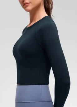 Brushed Feeling Crew Neck Raglan Long Sleeve