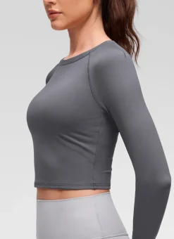Brushed Feeling Crew Neck Raglan Long Sleeve