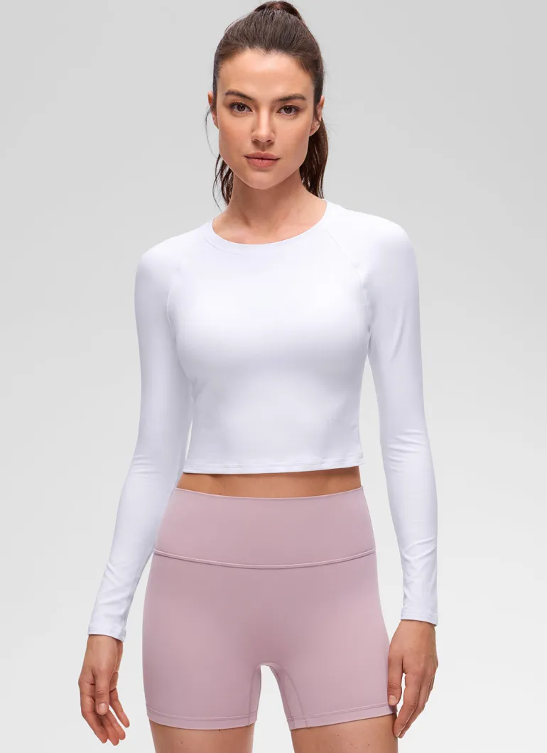 Brushed Feeling Crew Neck Raglan Long Sleeve