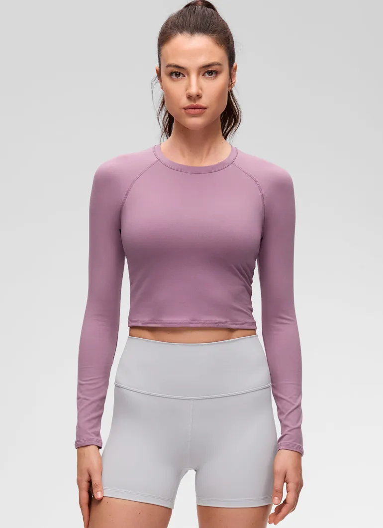Brushed Feeling Crew Neck Raglan Long Sleeve