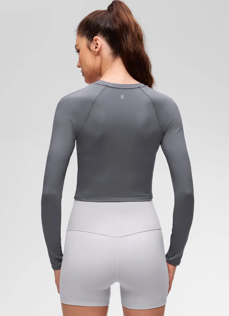 Brushed Feeling Crew Neck Raglan Long Sleeve