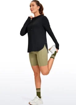Brushed Feeling Thumbhole Hoodie