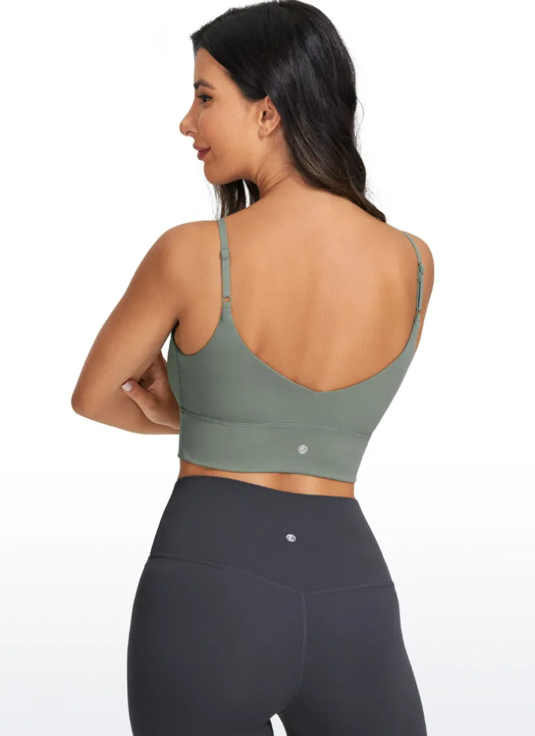 Brushed Nakedfeel Longline Adjustable Bra