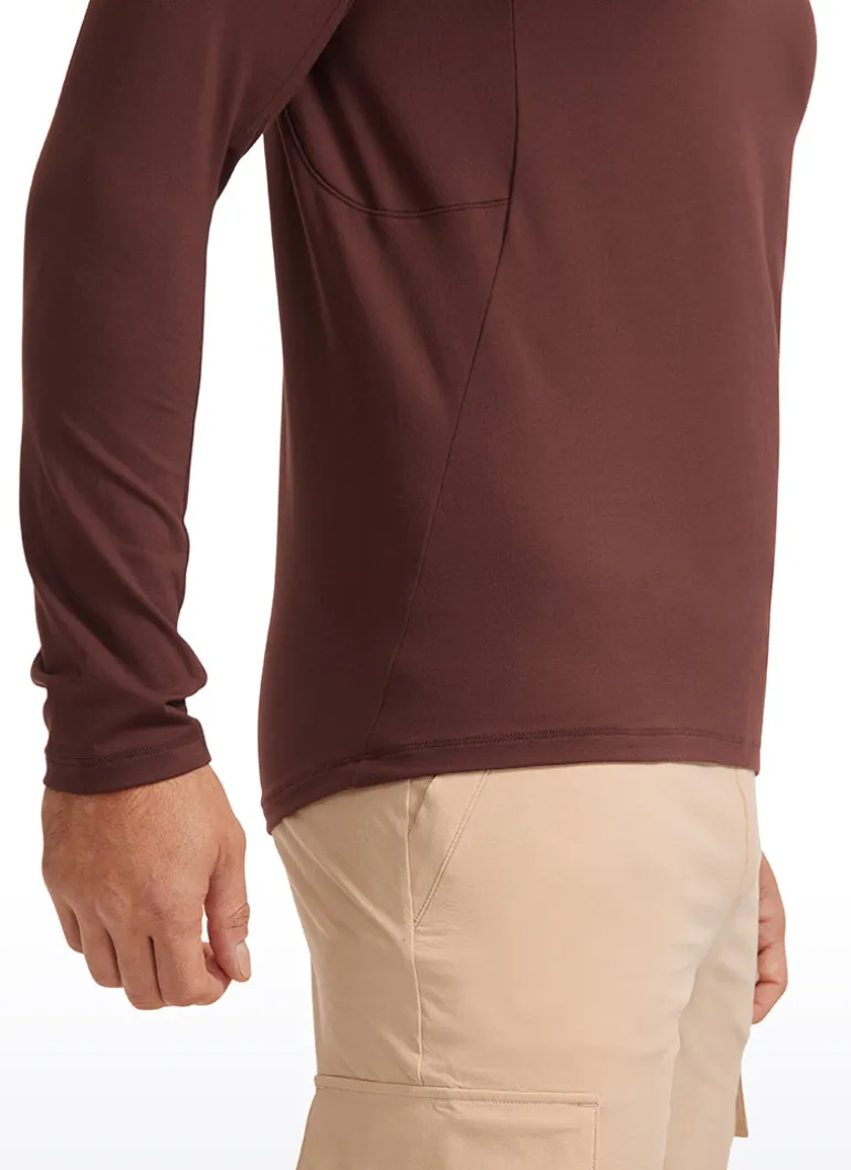 Brushed Slim-Fit Long Sleeve