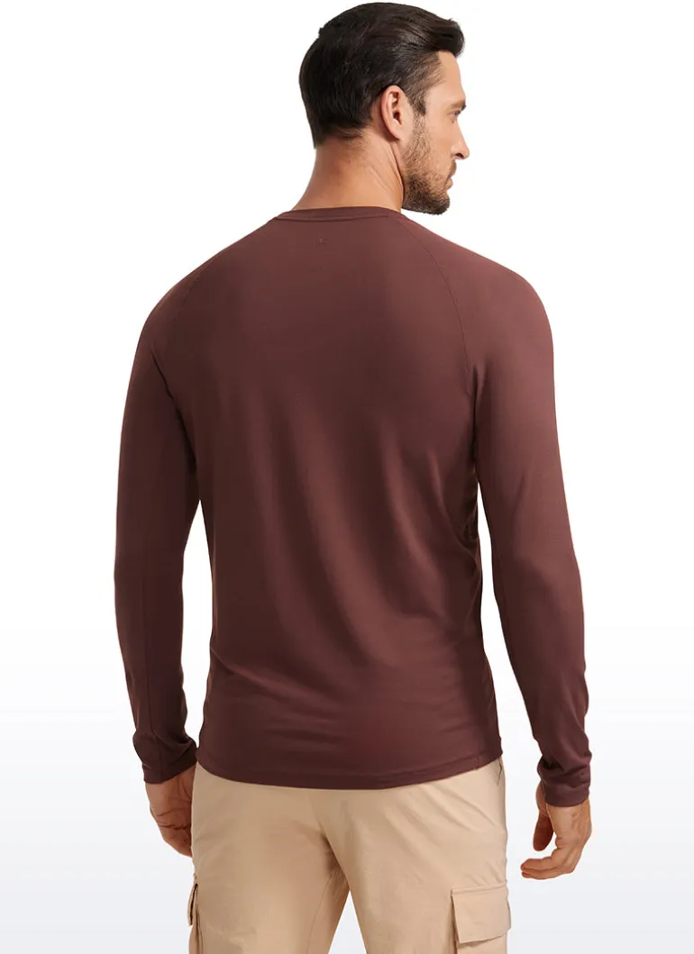 Brushed Slim-Fit Long Sleeve