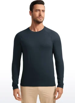 Brushed Slim-Fit Long Sleeve