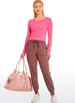 Brushed Thumbhole Cropped Long Sleeve