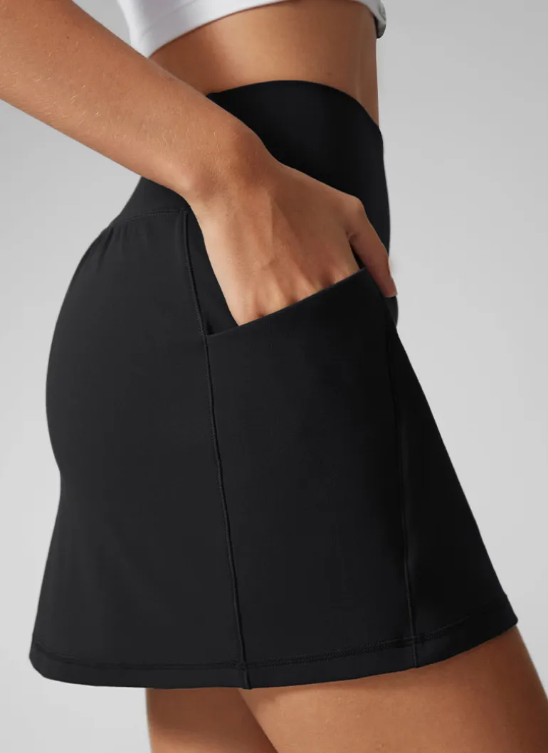 Butterlift® High Rise Pocket A Line Skirt 15''
