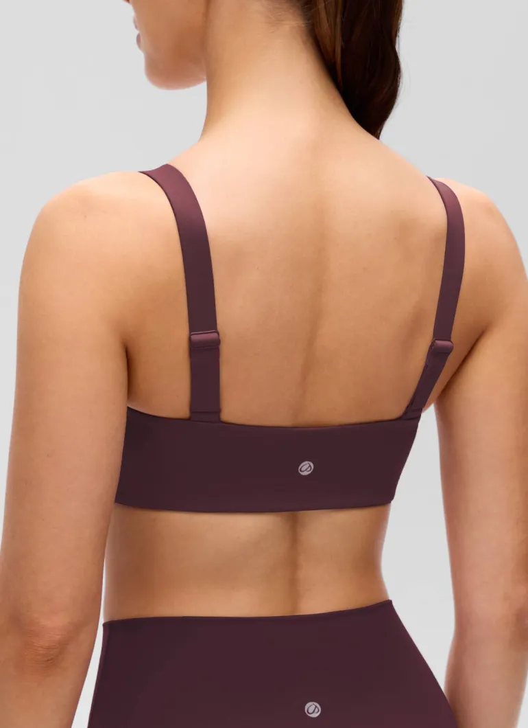 Butterluxe Adjustable Wide Strap Sports Bra