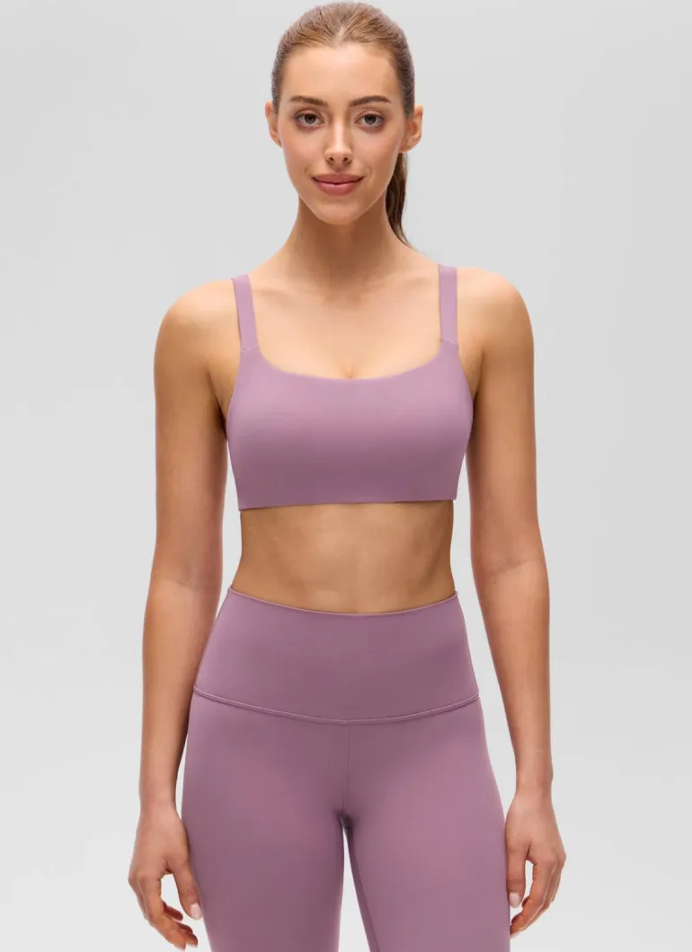Butterluxe Adjustable Wide Strap Sports Bra