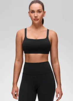 Butterluxe Adjustable Wide Strap Sports Bra