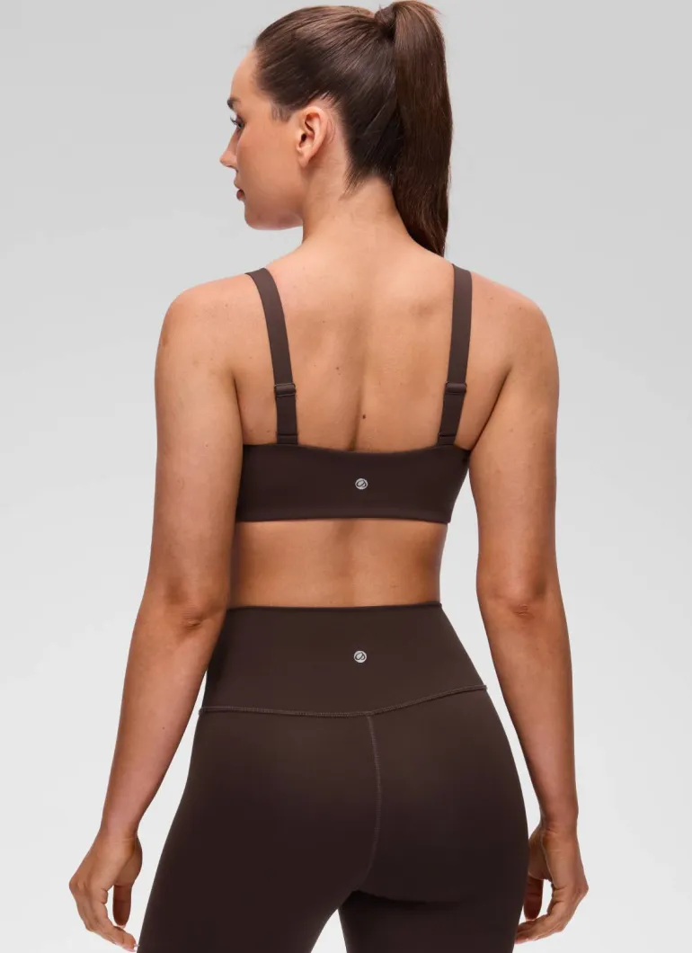 Butterluxe Adjustable Wide Strap Sports Bra