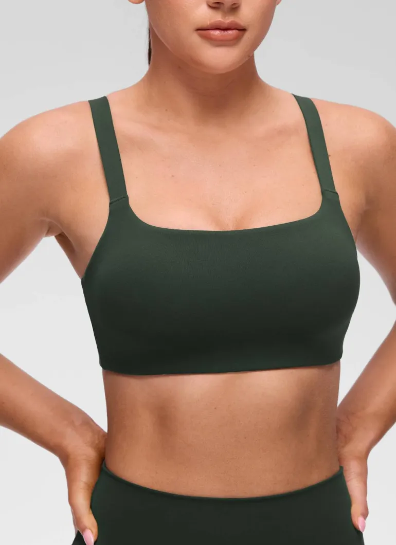 Butterluxe Adjustable Wide Strap Sports Bra