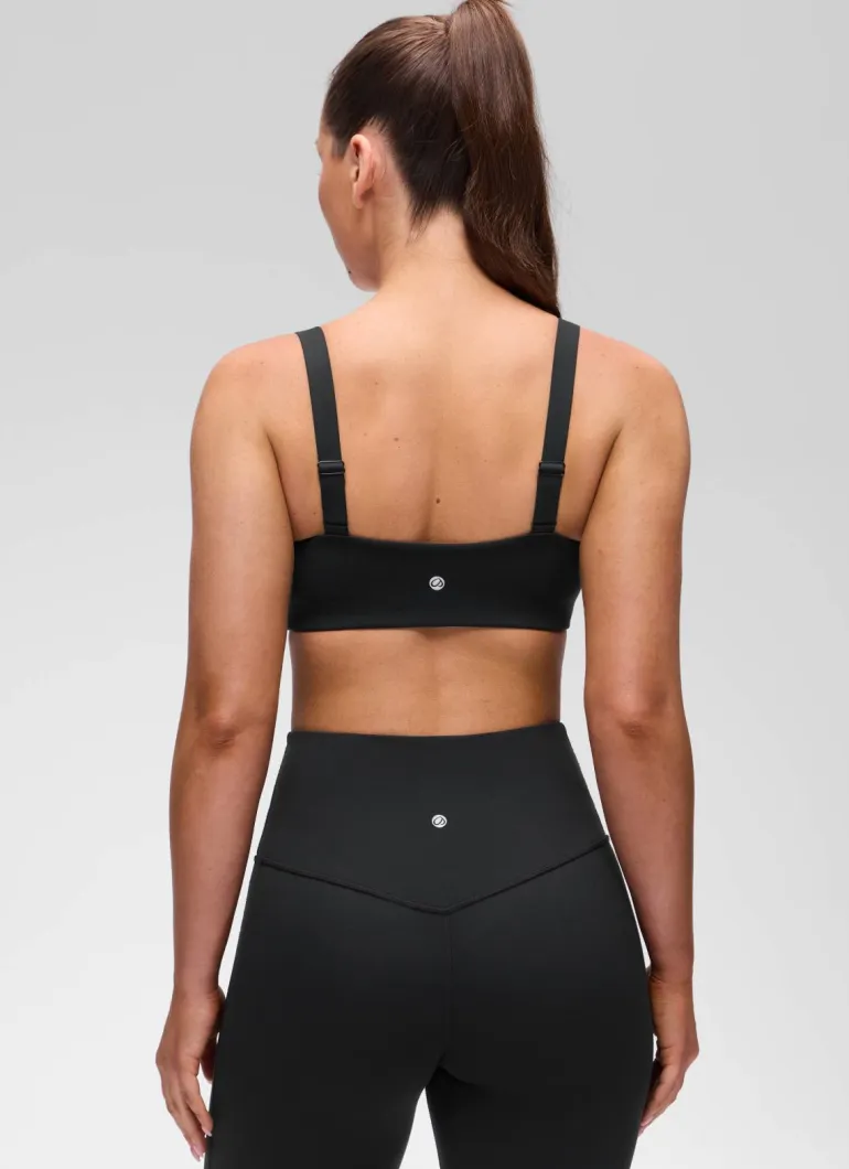 Butterluxe Adjustable Wide Strap Sports Bra