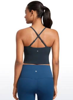 Butterluxe Built in Bra Adjustable Strap Tank