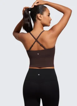 Butterluxe Built in Bra Adjustable Strap Tank