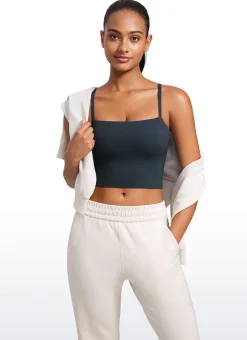 Butterluxe Built in Bra Adjustable Strap Tank