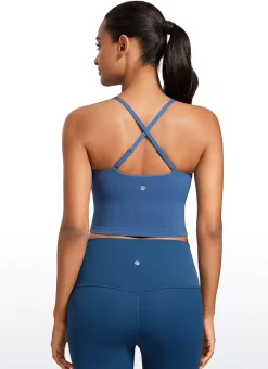 Butterluxe Built in Bra Adjustable Strap Tank