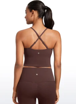 Butterluxe Built in Bra Adjustable Strap Tank