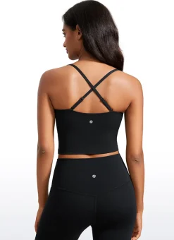 Butterluxe Built in Bra Adjustable Strap Tank