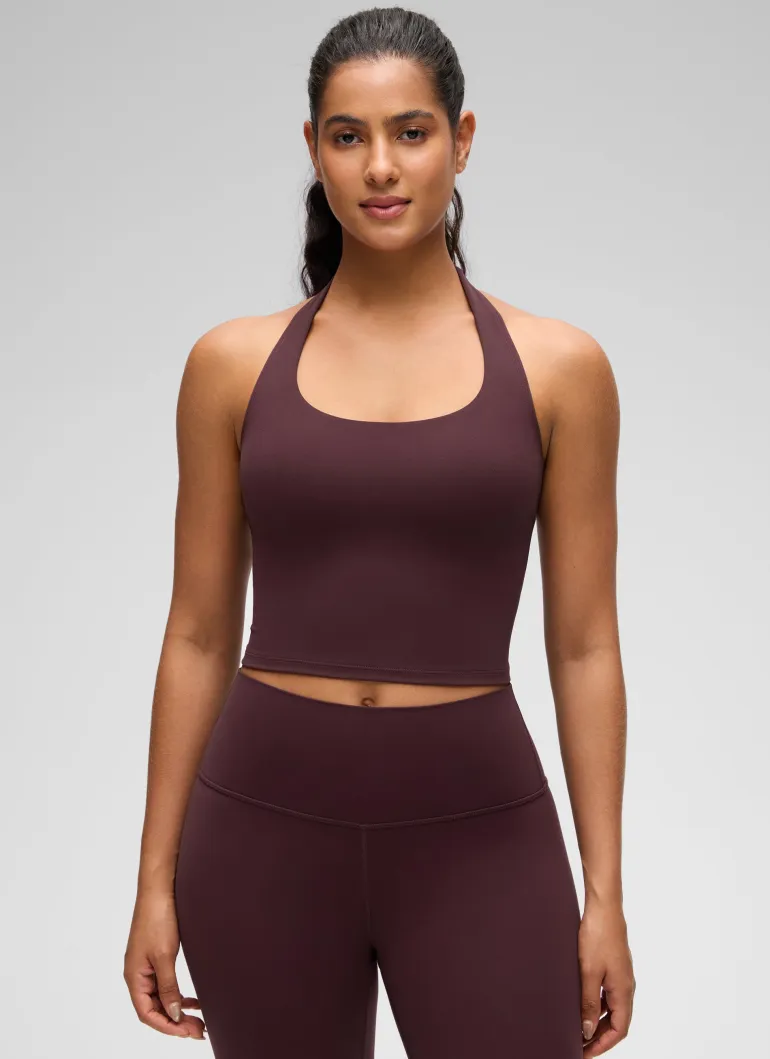 Butterluxe Built in Bra Halter Tank