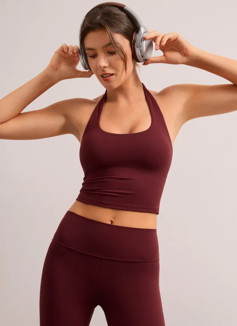 Butterluxe Built in Bra Halter Tank
