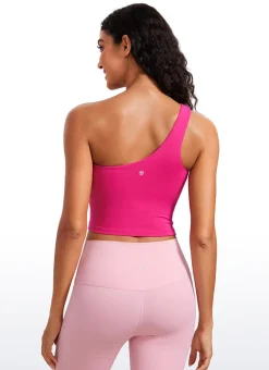 Butterluxe Built in Bra One Shoulder Tank