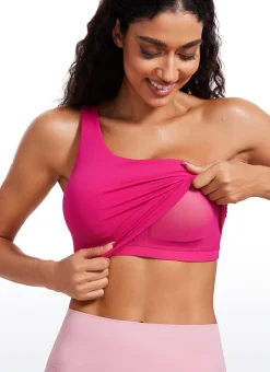 Butterluxe Built in Bra One Shoulder Tank