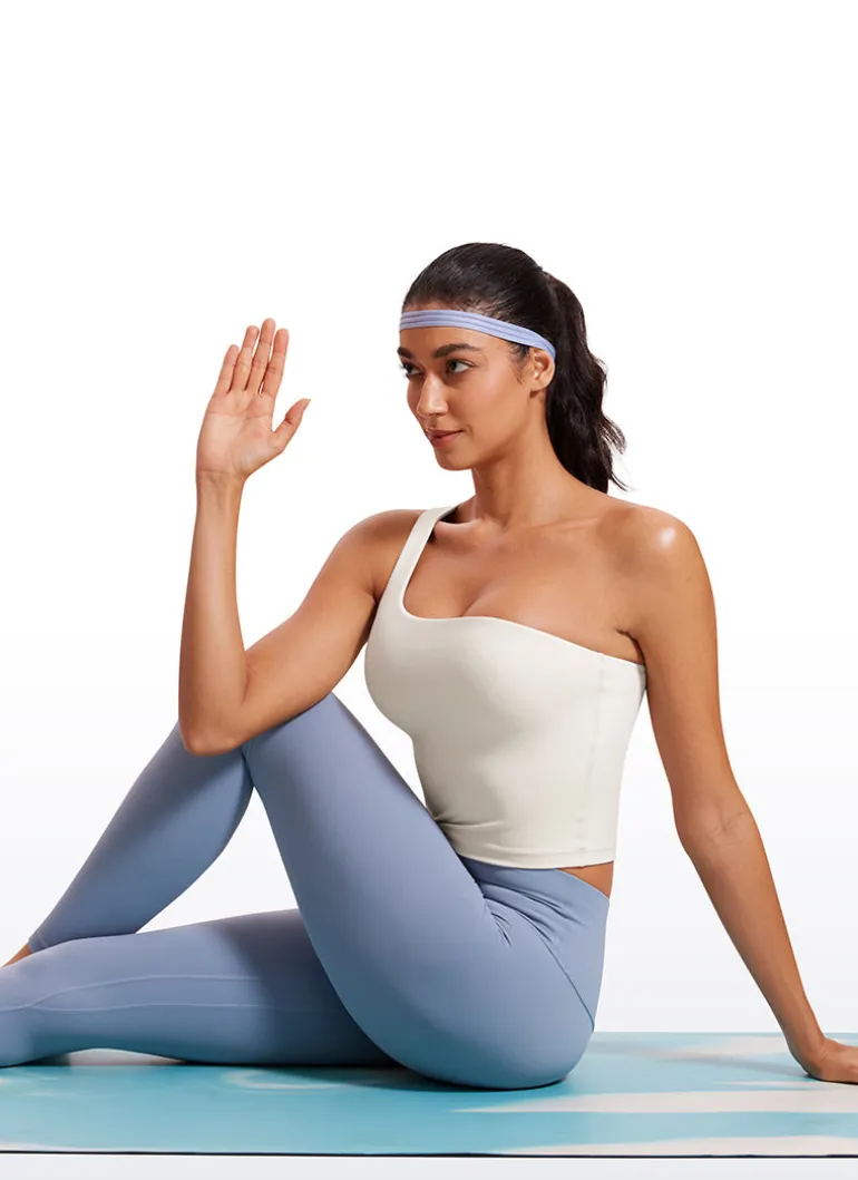 Butterluxe Built in Bra One Shoulder Tank