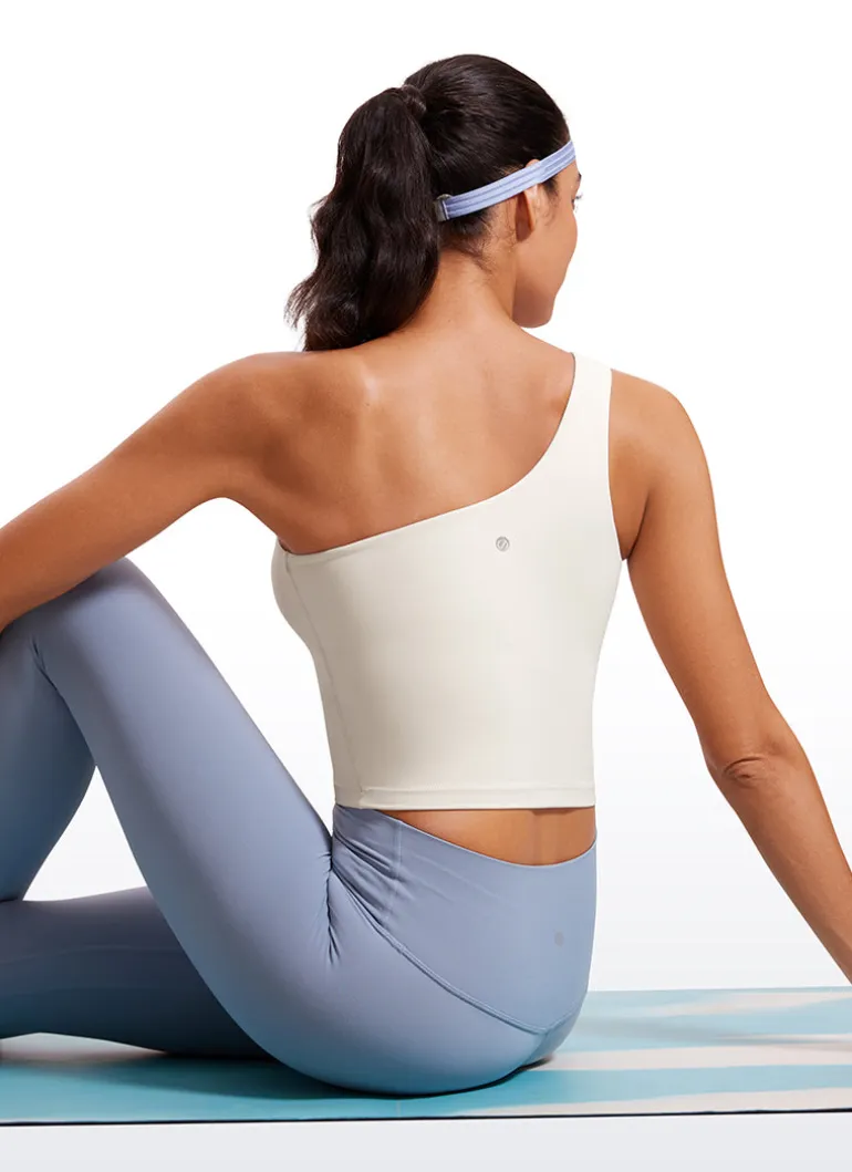 Butterluxe Built in Bra One Shoulder Tank