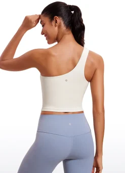 Butterluxe Built in Bra One Shoulder Tank