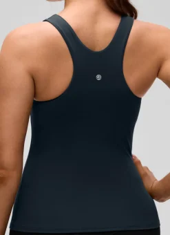 Butterluxe Built in Bra Scoop Neck Tank