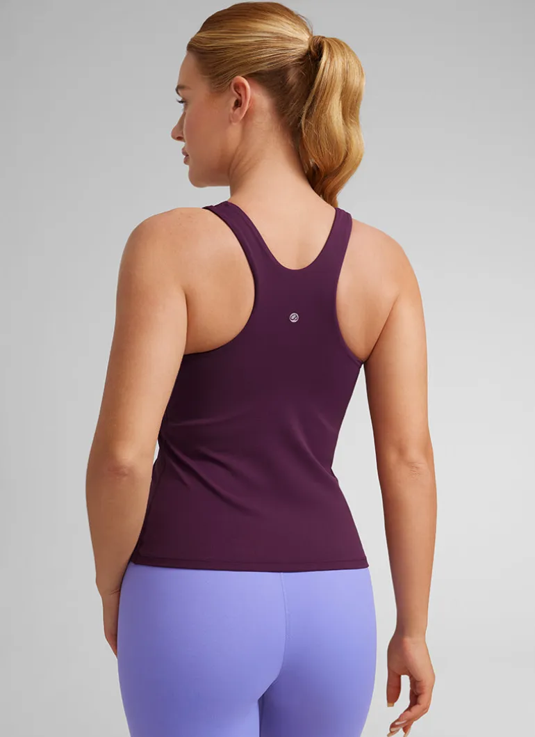 Butterluxe Built in Bra Scoop Neck Tank
