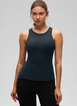 Butterluxe Built in Bra Scoop Neck Tank