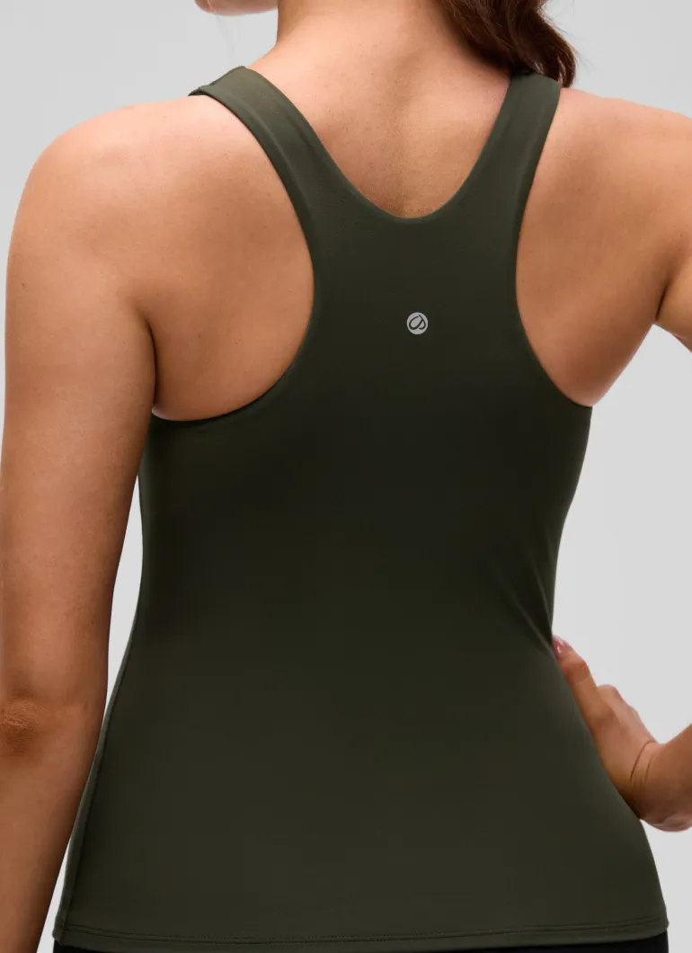 Butterluxe Built in Bra Scoop Neck Tank