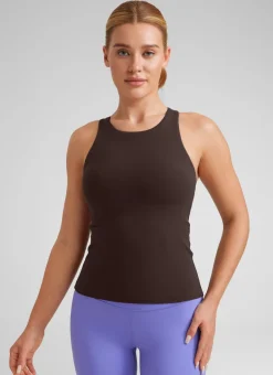 Butterluxe Built in Bra Scoop Neck Tank