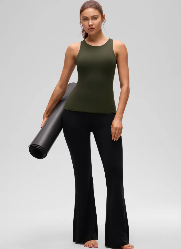 Butterluxe Built in Bra Scoop Neck Tank