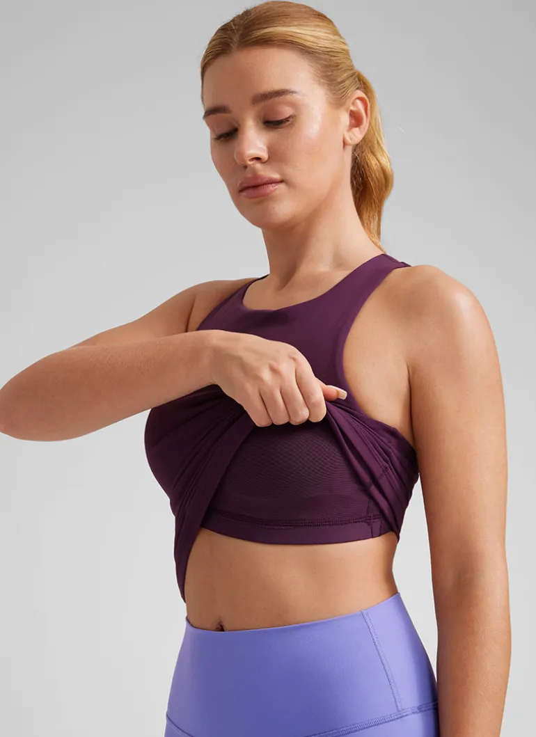 Butterluxe Built in Bra Scoop Neck Tank