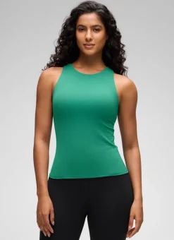 Butterluxe Built in Bra Scoop Neck Tank
