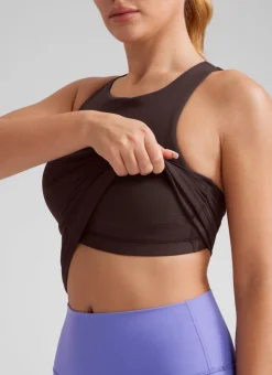 Butterluxe Built in Bra Scoop Neck Tank
