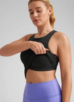 Butterluxe Built in Bra Scoop Neck Tank